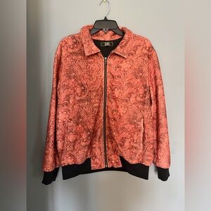 L&B Red Swirl Bomber Jacket